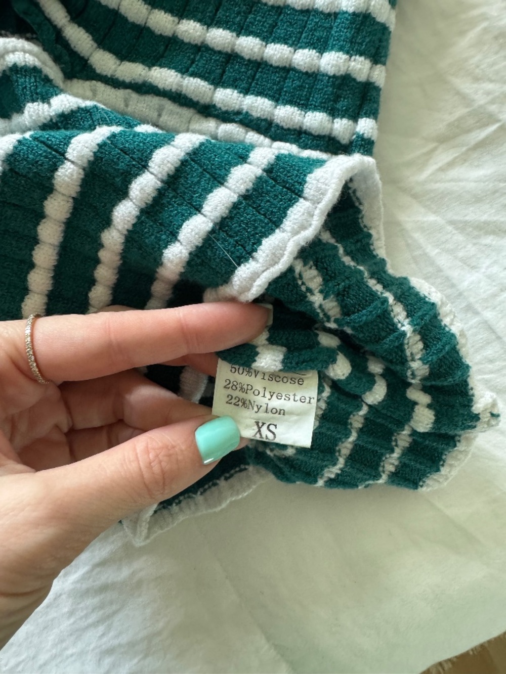 Amazon Striped Knit Bandeau Top - Picture 4 of 4